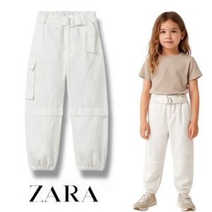 ZARA Kids | White | RAMIE CARGO PANTS